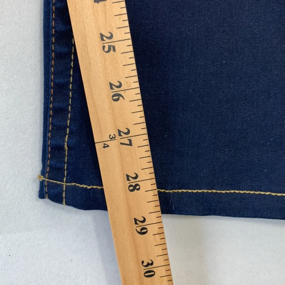 True Religion Women’s 33 Billie Mid Rise Straight Leg Blue Minimal Denim‎ Jeans - Picture 7 of 13